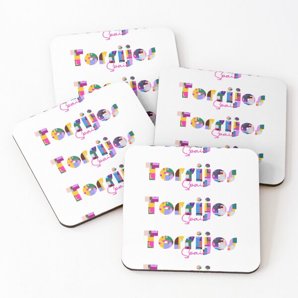 Item preview, Torrijos, Spain, Vibrant Abstract City Typography Art designed and sold by Wanderful-roads.
