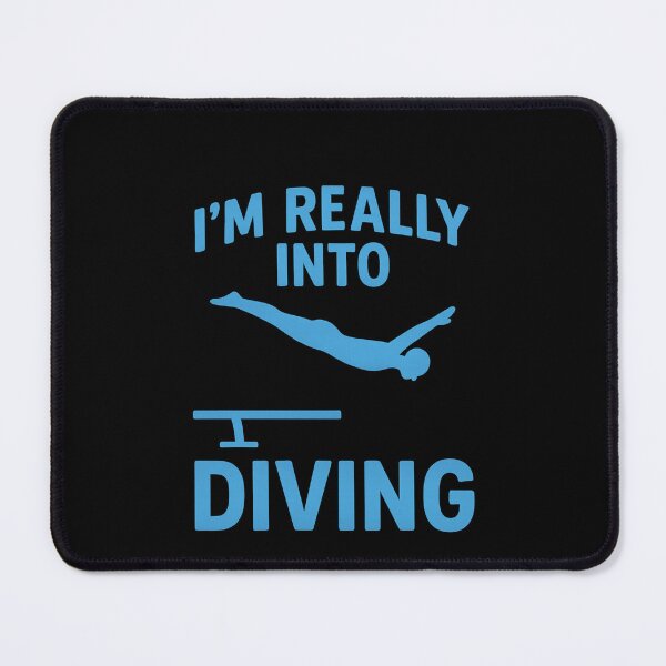 Item preview, Springboard Diving Funny Minimalist Blue Diver Design designed and sold by EuropeanPrints.