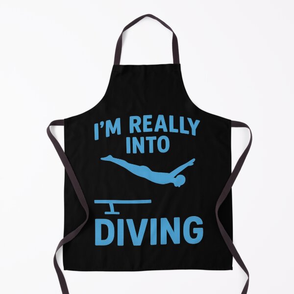 Item preview, Springboard Diving Funny Minimalist Blue Diver Design designed and sold by EuropeanPrints.