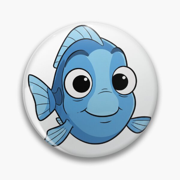Item preview, Vector Portrait of Dory Fish - Flat Cell Shading Art designed and sold by NaevaArt.