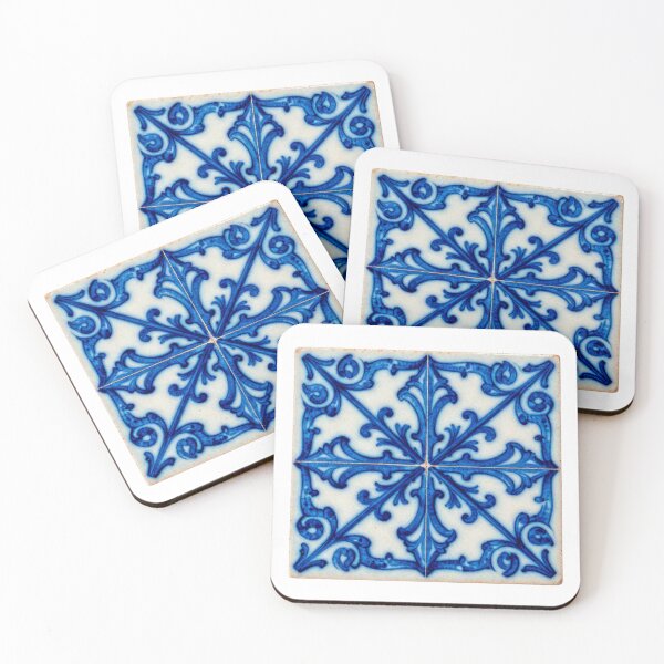 Item preview, Portuguese Blue Azulejo Tile Pattern designed and sold by vivaportugalstore.