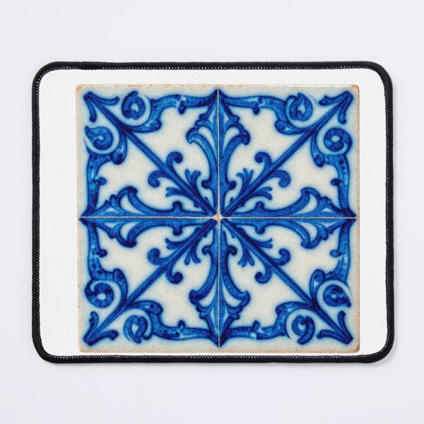 Item preview, Portuguese Blue Azulejo Tile Pattern designed and sold by vivaportugalstore.