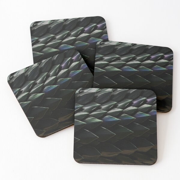 Item preview, Obsidian Dragon Scales designed and sold by Kaleidoscope Print.