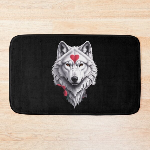 Item preview, Floral Wolf Valentines Day Flowers Rose Vintage Loves Wolves  designed and sold by RoyTill0Art.