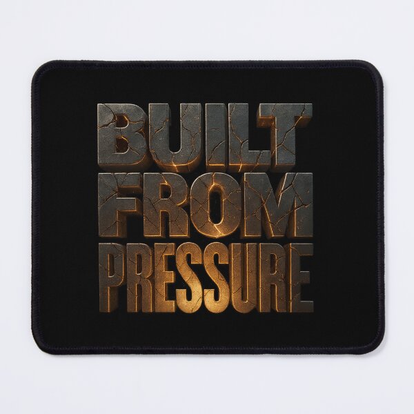 Item preview, Built From Pressure - Cracked Steel Typography Motivational Design designed and sold by MKreative Studio.