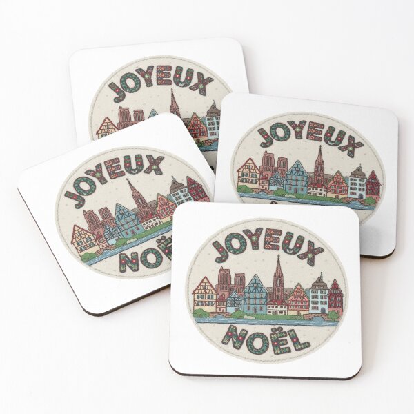 Item preview, Strasbourg Joyeux Noël Alsatian Embroidered Xmas Patch designed and sold by Imaginarium of Chaos falcon88 .