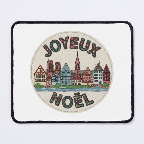 Item preview, Strasbourg Joyeux Noël Alsatian Embroidered Xmas Patch designed and sold by Imaginarium of Chaos falcon88 .