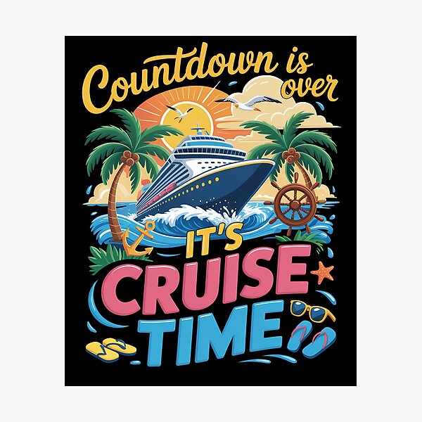 Item preview, Countdown Is Over It'S Cruise Time Family Cruise Squad 2026 designed and sold by Elenasriveras.