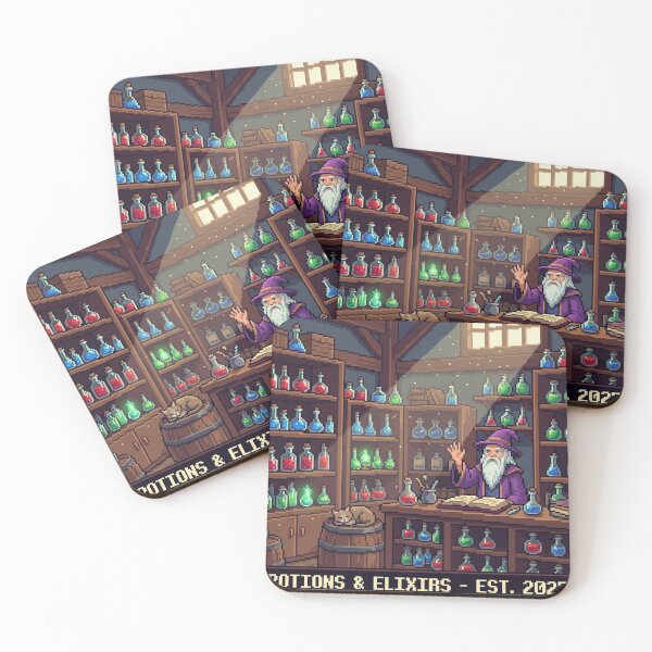 Item preview, Potions & Elixirs - 16bit Pixel Art Shop designed and sold by ryanguas.