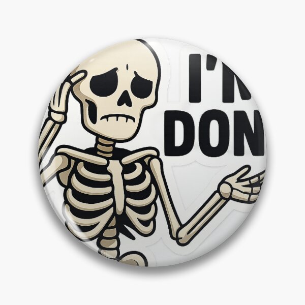 Item preview, SKELETON DONE STICKER designed and sold by Manojmacha.