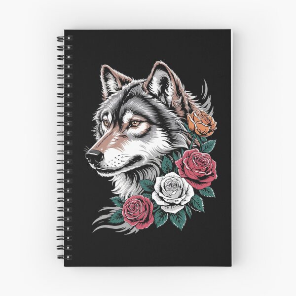 Item preview, Floral Wolf Vintage Flowers Rose Wolf Face for Wolves Lover  designed and sold by RoyTill0Art.