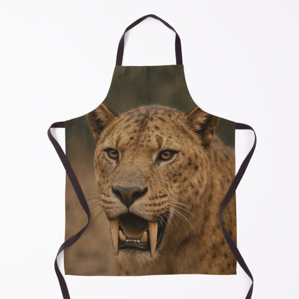 Item preview, Scimitar's Edge: Portrait of the Homotherium Hunter designed and sold by PrehistoryPulse.