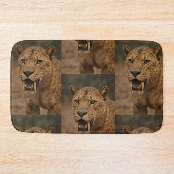Item preview, Scimitar's Edge: Portrait of the Homotherium Hunter designed and sold by PrehistoryPulse.