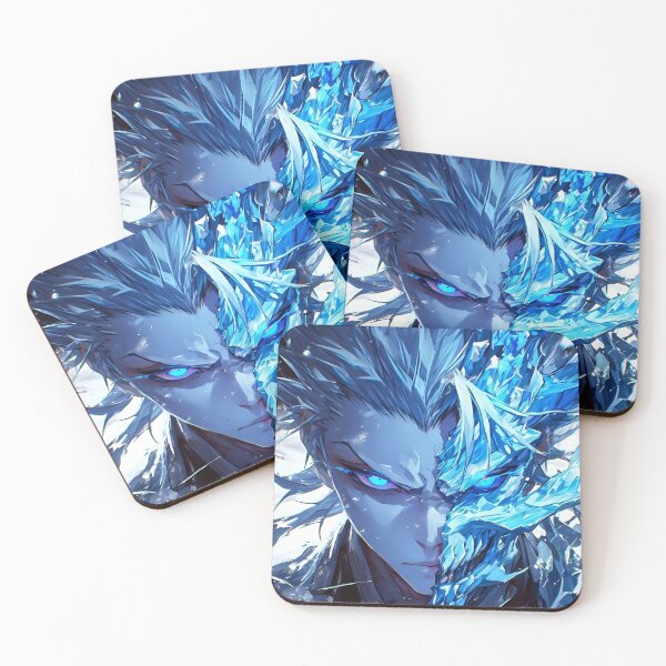Item preview, Shinigami-Frozen Fury – Ice Shard Anime Warrior Portrait designed and sold by Dyan4.