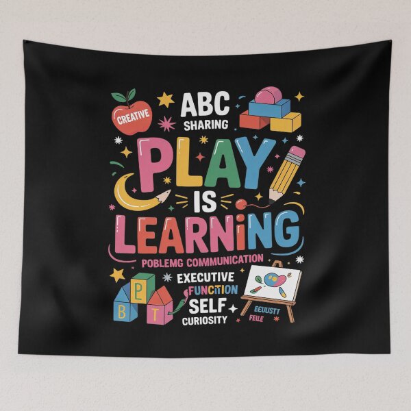 Item preview, Play is Learning Preschool Teacher Life Kindergarten  designed and sold by RuthGAArt.