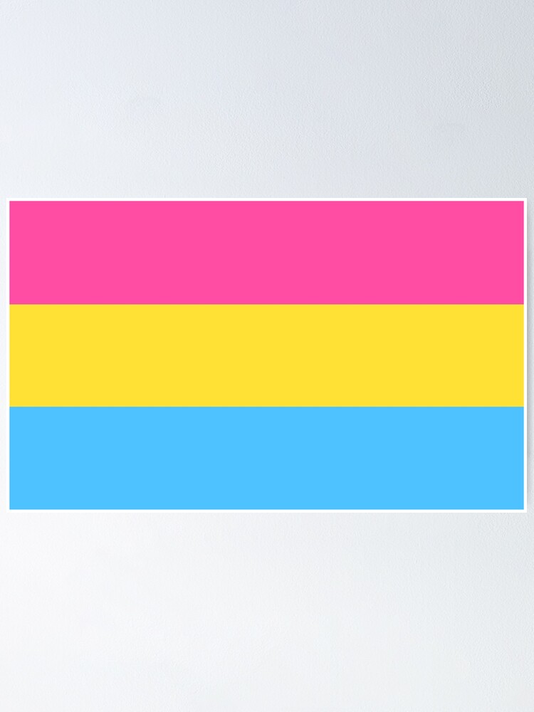 Pansexual Pride Flag Poster For Sale By Porcupride Redbubble