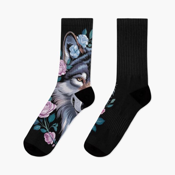 Item preview, Floral Wolf Vintage Flowers Wolf Face for Wolves Lover1  designed and sold by RoyTill0Art.