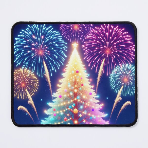 Item preview, Elegant Christmas tree design with festive lights and ornaments. Perfect holiday artwork for gifts, decor, and winter celebrations. designed and sold by LeoArt007.