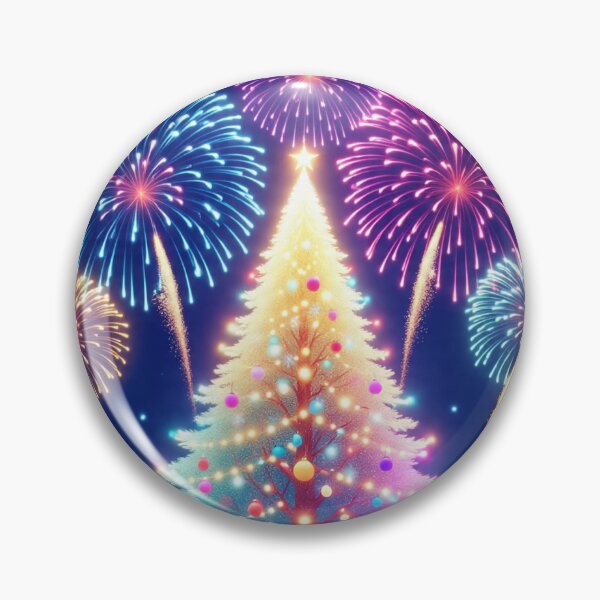 Item preview, Elegant Christmas tree design with festive lights and ornaments. Perfect holiday artwork for gifts, decor, and winter celebrations. designed and sold by LeoArt007.