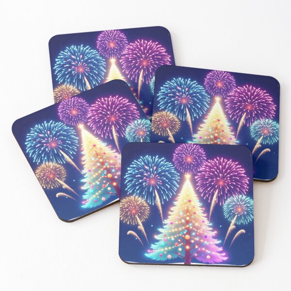 Item preview, Elegant Christmas tree design with festive lights and ornaments. Perfect holiday artwork for gifts, decor, and winter celebrations. designed and sold by LeoArt007.