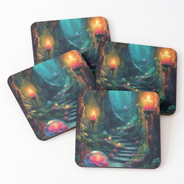 Item preview, A fairytale garden path with candlelight and roses designed and sold by Mianku | Für das Leben.