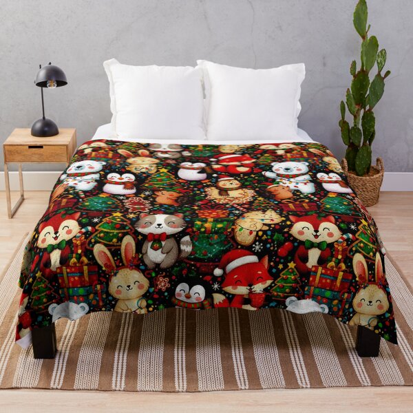 Item preview, Christmas vibes seamless cute bunnies designed and sold by Mudikeys.