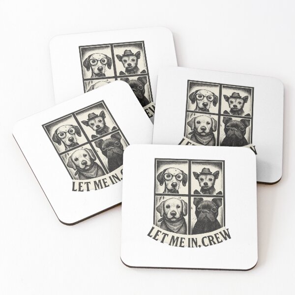 Item preview, Let Me In Crew - Quirky Dogs Peeking Window Illustration designed and sold by Taylor Bb.