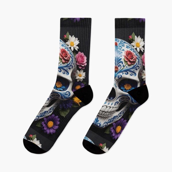 Item preview, Porcelain Skull Blooming with Roses designed and sold by Grafititee.