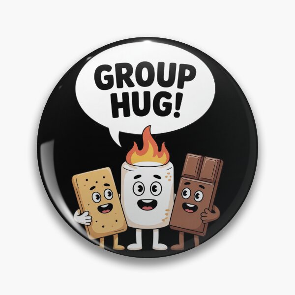 Item preview, Group Hug S'mores Camping Bonefire Chocolate Marshmallow  designed and sold by VerseFarm.