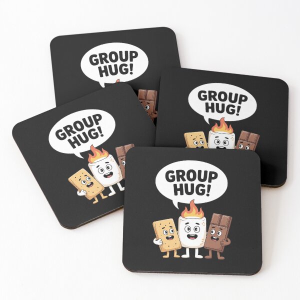 Item preview, Group Hug S'mores Camping Bonefire Chocolate Marshmallow  designed and sold by VerseFarm.