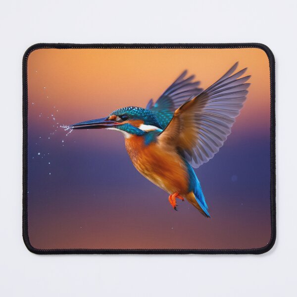 Item preview, Close-up of a Kingfisher Bird in Flight designed and sold by homydesign.