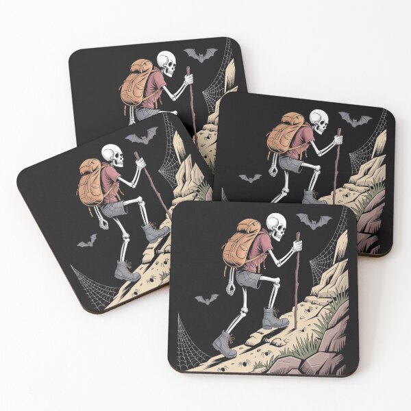 Item preview, Skeletons Journey Forever Hiking Halloween Adventure Awaits designed and sold by TeamLequid.
