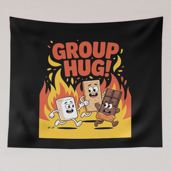 Item preview, Group Hug Smores Camping Roasting Outdoor  designed and sold by VerseFarm.