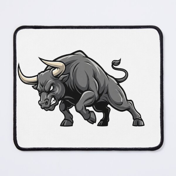 Item preview, Fierce Bull Mascot Logo – Powerful Charging Bull Vector Design designed and sold by Mohsin0.