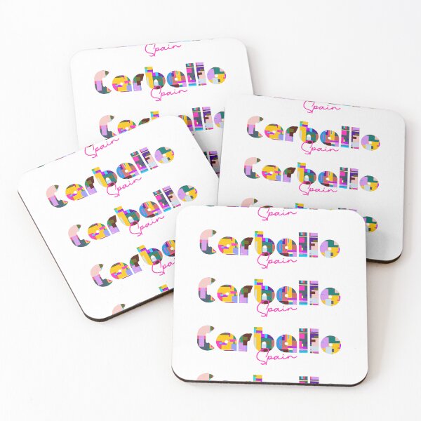 Item preview, Carballo, Spain, Vibrant Abstract City Typography Art designed and sold by Wanderful-roads.
