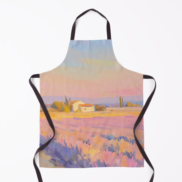 Item preview, Lavender field with white house designed and sold by ArtHouseNiklas.