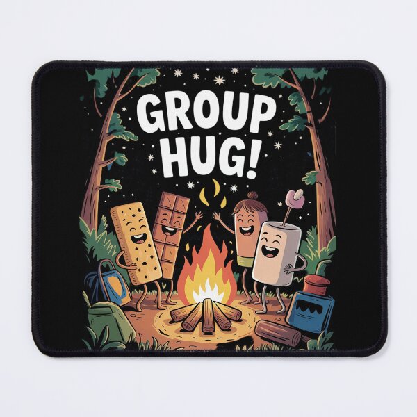 Item preview, Group Hug Smores Chocolate Cute Marshmallow Camping Campfire designed and sold by VerseFarm.
