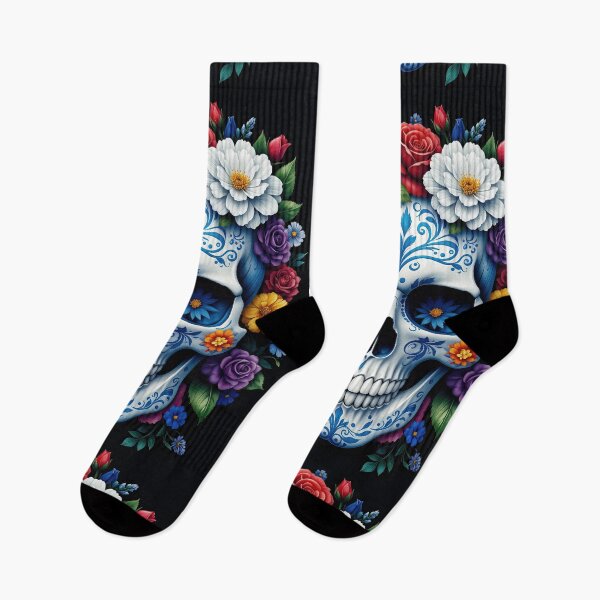 Item preview, Porcelain Skull Blooming with Roses designed and sold by Grafititee.