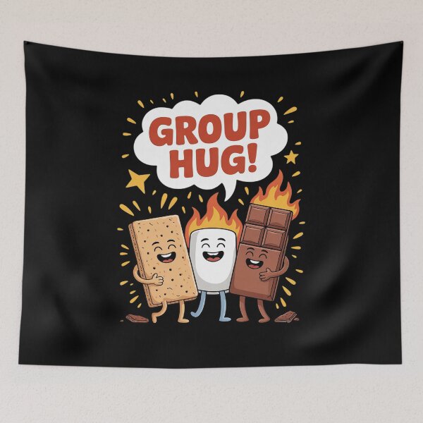 Item preview, Group Hug Smores Funny Camping Chocolate Marshmallow S'mores  designed and sold by VerseFarm.