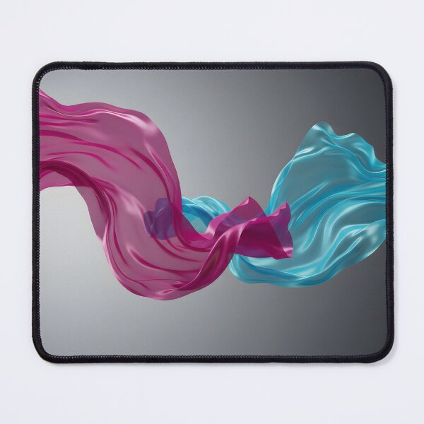 Item preview, Flowing magenta and cyan silk fabric abstract background designed and sold by homydesign.
