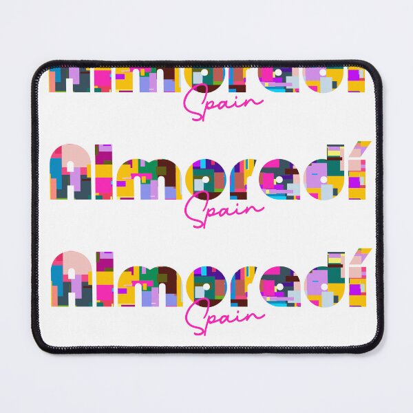 Item preview, Almoradí, Spain, Vibrant Abstract City Typography Art designed and sold by Wanderful-roads.
