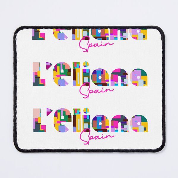 Item preview, L'Eliana, Spain, Vibrant Abstract City Typography Art designed and sold by Wanderful-roads.