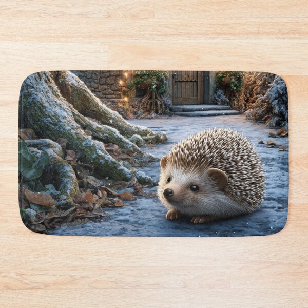 Item preview, Hedgehog Haven in the Quiet Winter Forest designed and sold by MyMagicalPlace.