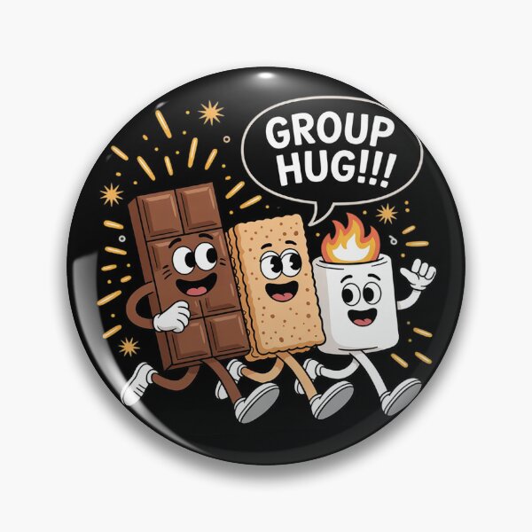 Item preview, Group Hug S'mores Funny Marshmallow Campfire Camping  designed and sold by VerseFarm.