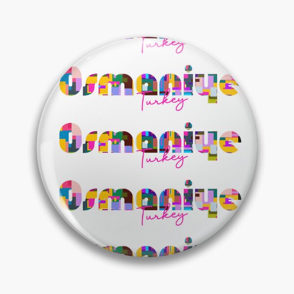 Item preview, Osmaniye, Turkey, Vibrant Abstract City Typography Art designed and sold by Wanderful-roads.