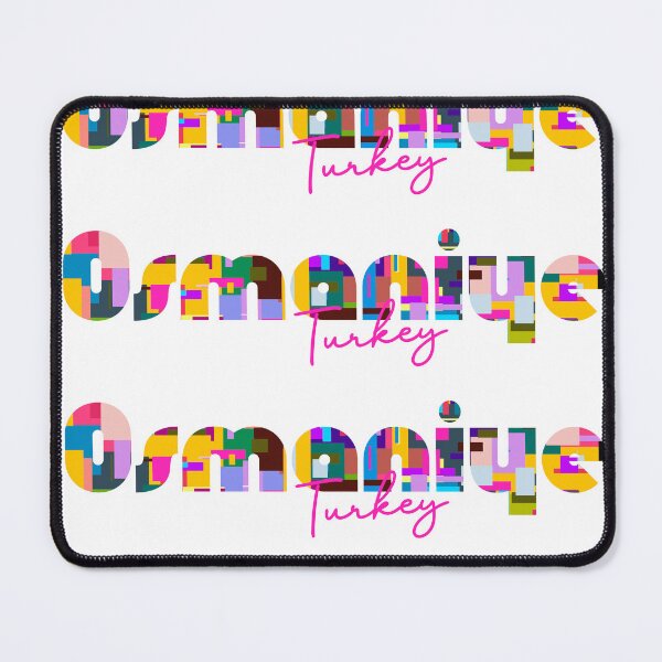 Item preview, Osmaniye, Turkey, Vibrant Abstract City Typography Art designed and sold by Wanderful-roads.
