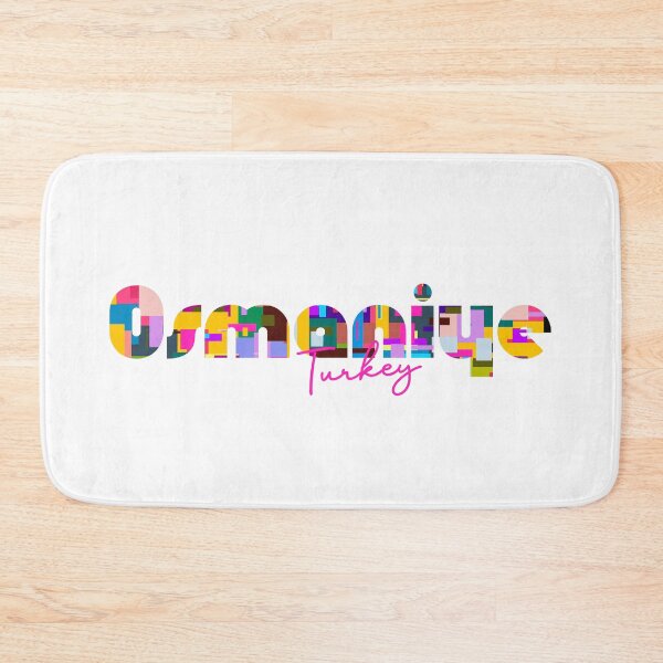 Item preview, Osmaniye, Turkey, Vibrant Abstract City Typography Art designed and sold by Wanderful-roads.