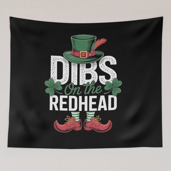 Item preview, Dibs On The Redhead Irish Leprechaun St Patricks Day designed and sold by RayhendersonArt.