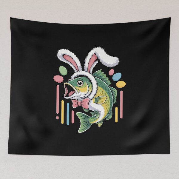 Item preview, Easter Fish Bunny US Flag Fishing designed and sold by YaulTape.