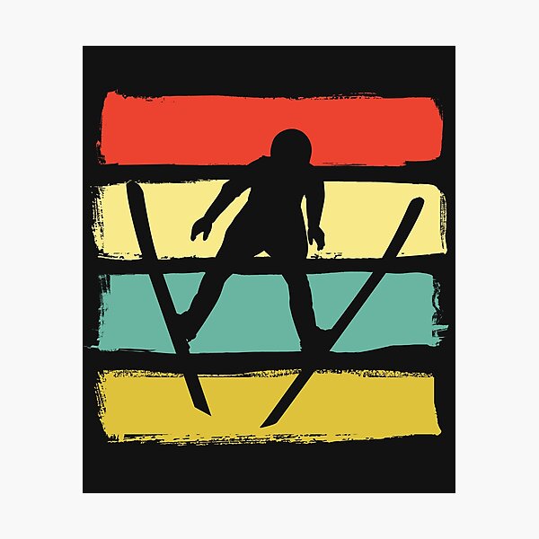 Item preview, Retro Ski Jumper | Ski Jumping | Ski Flying designed and sold by Anniko Art Studio.
